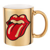 Mug ceramic, gold mirror, 330ml