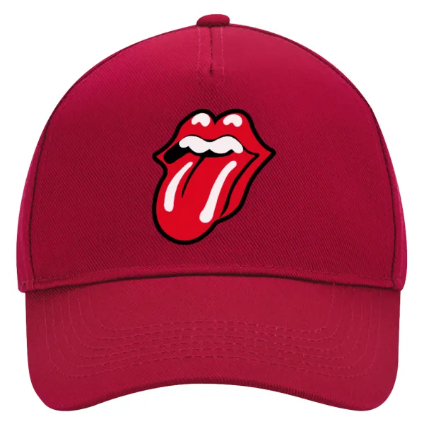 Rolling Stones Kiss — Καπέλο Ενηλίκων Ultimate ΚΟΚΚΙΝΟ, (100% ΒΑΜΒΑΚΕΡΟ DRILL, ΕΝΗΛΙΚΩΝ, UNISEX, ONE SIZE)