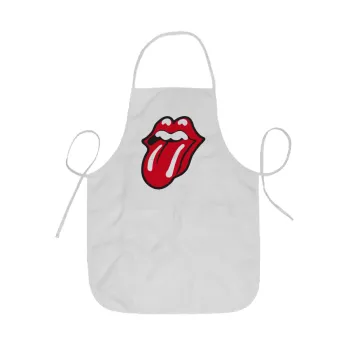 Rolling Stones Kiss, Ποδιά Σεφ ολόσωμη κοντή  Παιδική (44x62cm)