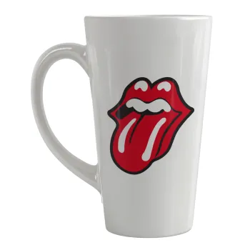 Rolling Stones Kiss, Κούπα κωνική Latte Μεγάλη, κεραμική, 450ml