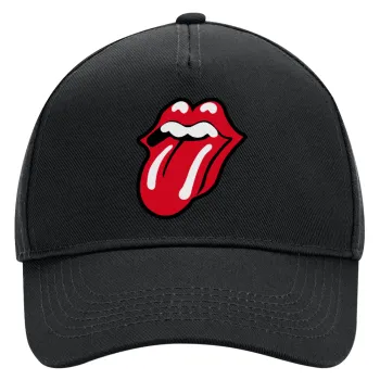 Rolling Stones Kiss, Adult Ultimate Hat BLACK, (100% COTTON DRILL, ADULT, UNISEX, ONE SIZE)