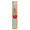 Easter Set, wooden keychain & aromatic flat Easter candle (30cm) (TURQUOISE)