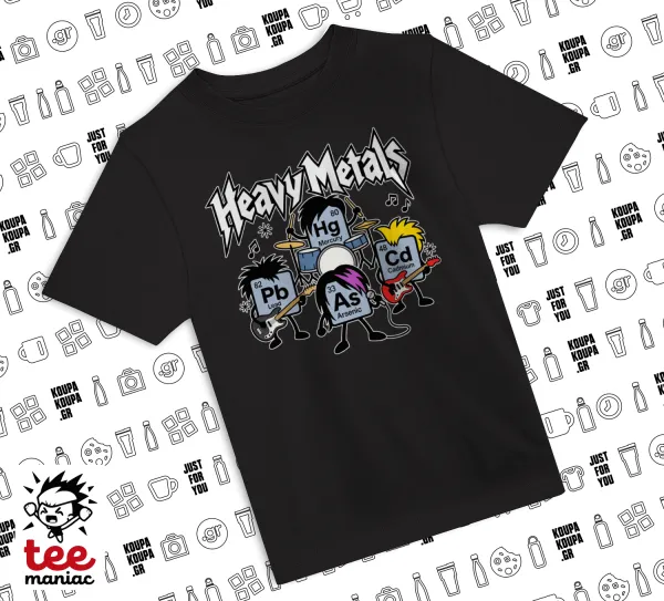 Heavy metals chemical — ΜΑΥΡΟ Άνετο παιδικό T-Shirt από 100% βαμβάκι, για κάθε μέρα. Vegan & OEKO-TEX πιστοποιημένο.