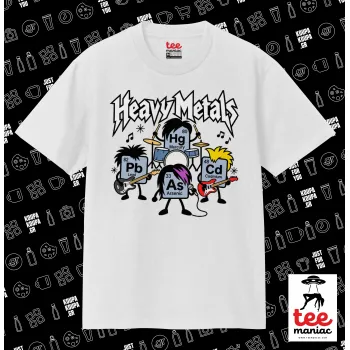 Heavy metals chemical — ΛΕΥΚΟ Κλασικό T-Shirt, διπλής ραφής, χωρίς πλευρικές ραφές από 100% βαμβάκι. Vegan & OEKO-TEX πιστοποιημένο.