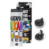 Travel Tumbler θερμό με διπλό καπάκι, μεταλλικό καλαμάκι και βούρτσα καθαρισμού (Ανωξείδωτο 304 Food grade, BPA free, 600ml)
