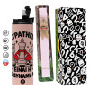 Πασχαλινή Λαμπάδα με  ΡΟΖ Travel Tumbler θερμό (600ml, BPA free) & κερί αρωματικό πλακέ (30cm) (ΡΟΖ)