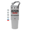 GREY color, 890ml (30oz) stainless Steel Tumbler with Handle