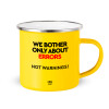 Yellow Enamel Metallic Cup 360ml