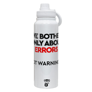 We bother only about errors, not warnings, 1L Stainless Steel Thermal Bottle with Phone Holder & Double Wall Insulation