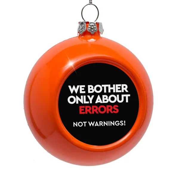 We bother only about errors — Στολίδι Χριστουγεννιάτικη μπάλα δένδρου Πορτοκαλί 8cm
