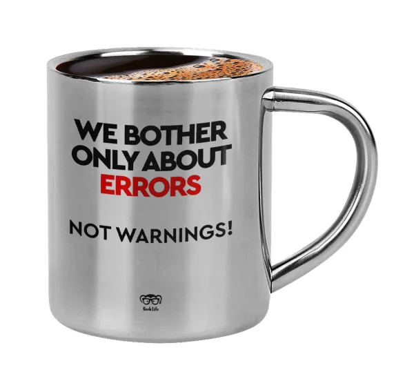 We bother only about errors — Κουπάκι μεταλλικό διπλού τοιχώματος για espresso (220ml)