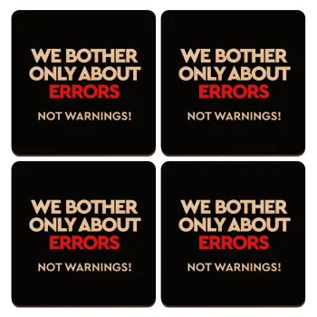 We bother only about errors, not warnings, ΣΕΤ x4 Σουβέρ ξύλινα τετράγωνα plywood (9cm)