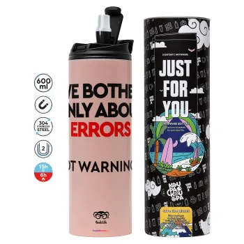 We bother only about errors, not warnings, Tumbler stainless steel PINK 600ml