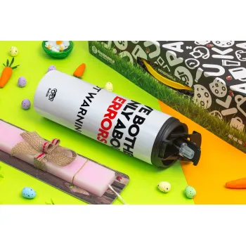 We bother only about errors, not warnings, Easter candle,Travel Tumbler 2 Lids, with metal straw & cleaning brush & aromatic flat candle (30cm) (PINK)