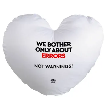 We bother only about errors, not warnings, Μαξιλάρι καναπέ καρδιά 40x40cm περιέχεται το  γέμισμα