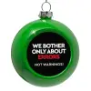 Green Christmas tree ornament bauble 8cm