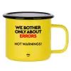 Metallic enamel MATT Yellow cup 360ml