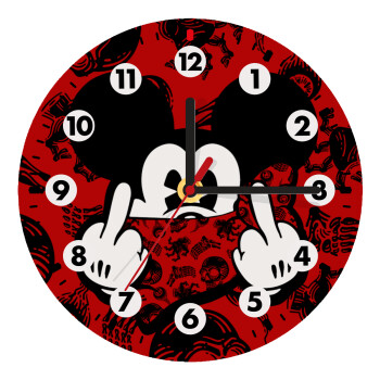 Mickey the fingers, Ρολόι τοίχου ξύλινο (20cm)