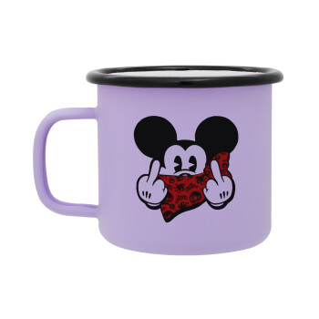 Mickey the fingers, Κούπα Μεταλλική εμαγιέ ΜΑΤ Light Pastel Purple 360ml