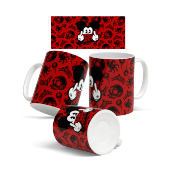 Mickey the fingers, Ceramic coffee mug, 330ml (1pcs)