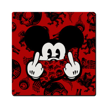 Mickey the fingers, Τετράγωνο μαγνητάκι ξύλινο 6x6cm