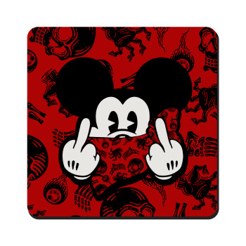 Mickey the fingers, Τετράγωνο μαγνητάκι ξύλινο 9x9cm