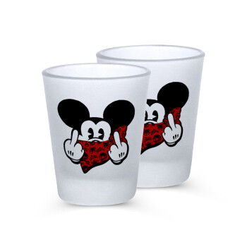 Mickey the fingers, Σφηνοπότηρα γυάλινα 45ml του πάγου (2 τεμάχια)