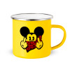 Yellow Enamel Metallic Cup 360ml