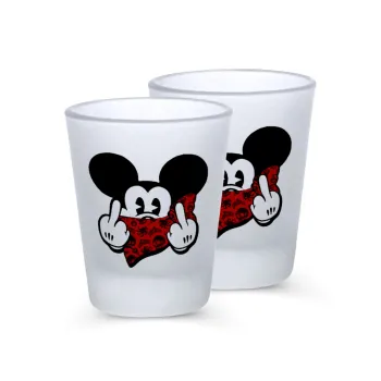 Mickey the fingers, Σφηνοπότηρα γυάλινα 45ml του πάγου (2 τεμάχια)