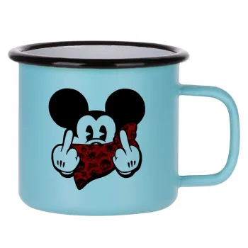 Mickey the fingers, Κούπα Μεταλλική εμαγιέ ΜΑΤ σιέλ 360ml