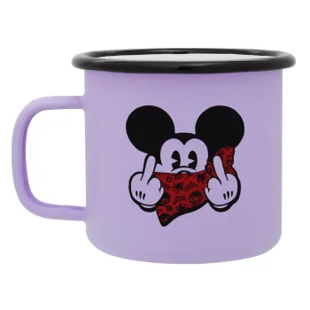 Mickey the fingers, Κούπα Μεταλλική εμαγιέ ΜΑΤ Light Pastel Purple 360ml