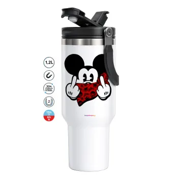 Mickey the fingers, Mega Stainless steel Tumbler with lid, double wall 1,2L