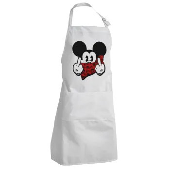 Mickey the fingers, Ποδιά Σεφ Ολόσωμη Ενήλικων (με ρυθμιστικά και 2 τσέπες)