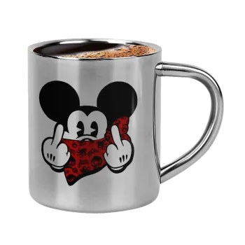 Mickey the fingers, Κουπάκι μεταλλικό διπλού τοιχώματος για espresso (220ml)