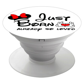 Just born already so loved, Phone Holders Stand  White Hand-held Mobile Phone Holder