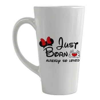 Just born already so loved, Κούπα κωνική Latte Μεγάλη, κεραμική, 450ml