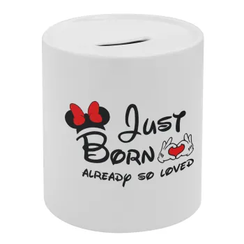 Just born already so loved, Κουμπαράς πορσελάνης με τάπα