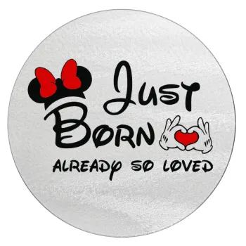 Just born already so loved, Επιφάνεια κοπής γυάλινη στρογγυλή (30cm)