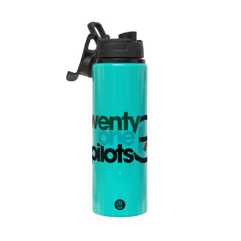 Twenty one pilots, Metallic water bottle with safety lid, 850ml aluminum