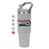 GREY color, 890ml (30oz) stainless Steel Tumbler with Handle