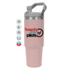 Pink color, 890ml (30oz) stainless Steel Tumbler with Handle