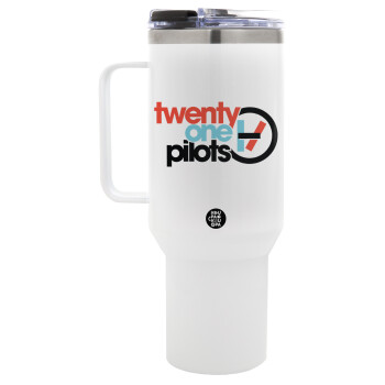 Twenty one pilots, Mega Stainless steel Tumbler with lid, double wall 1,2L