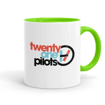 Twenty one pilots, Κούπα χρωματιστή βεραμάν, κεραμική, 330ml