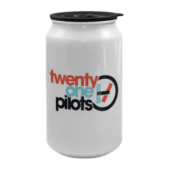 Twenty one pilots, Κούπα ταξιδιού μεταλλική με καπάκι (tin-can) 500ml