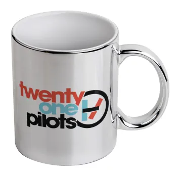 Twenty one pilots, Κούπα κεραμική, ασημένια καθρέπτης, 330ml