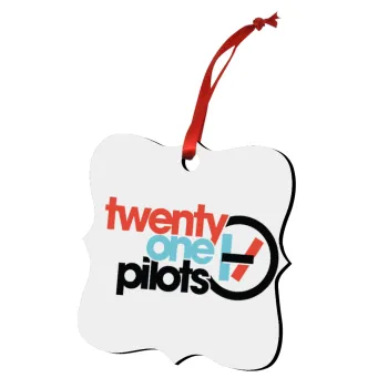 Twenty one pilots, Christmas ornament polygon wooden 7.5cm