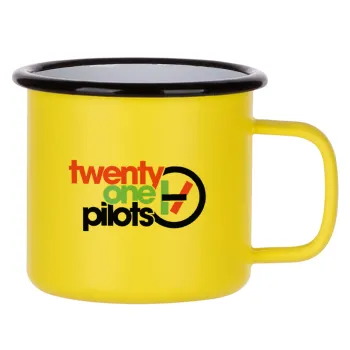Twenty one pilots, Κούπα Μεταλλική εμαγιέ ΜΑΤ Κίτρινη 360ml
