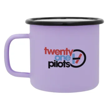 Twenty one pilots, Κούπα Μεταλλική εμαγιέ ΜΑΤ Light Pastel Purple 360ml