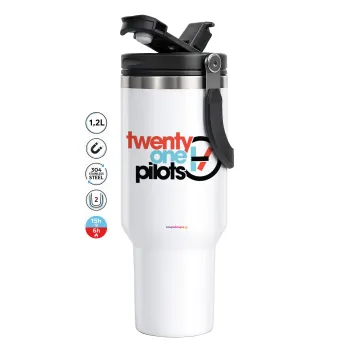 Twenty one pilots, Mega Stainless steel Tumbler with lid, double wall 1,2L
