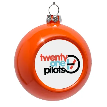 Twenty one pilots, Στολίδι Χριστουγεννιάτικη μπάλα δένδρου Πορτοκαλί 8cm